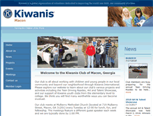 Tablet Screenshot of maconkiwanis.org